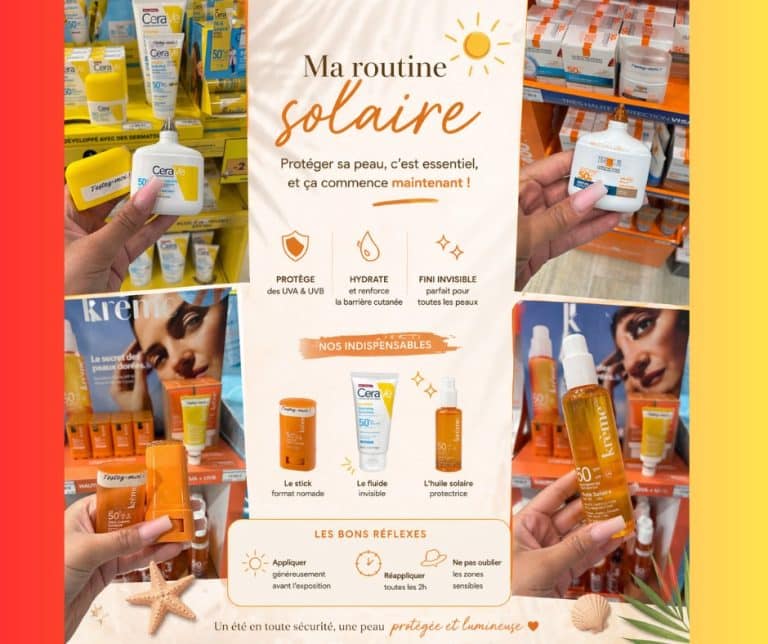 Ma routine solaire avec une protection SPF 50+